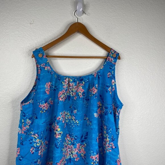 Anthony Richards Lot of 2 House Patio Dress Floral Muumuu Multicolor Size 3X - Picture 8 of 16